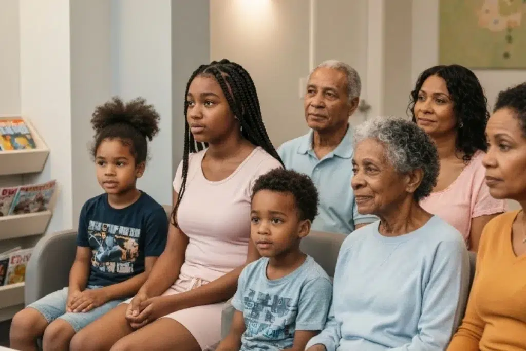 Diverse family with multiple generations