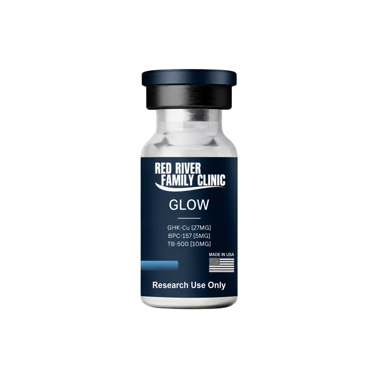 GLOW peptide product vial