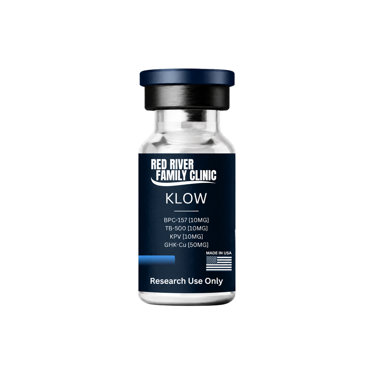 KLOW peptide product vial